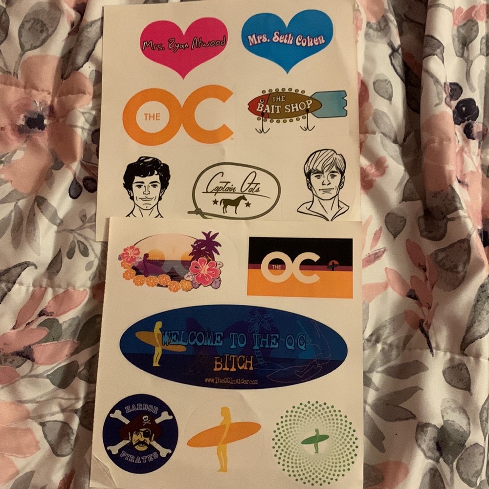 New The OC Stickers